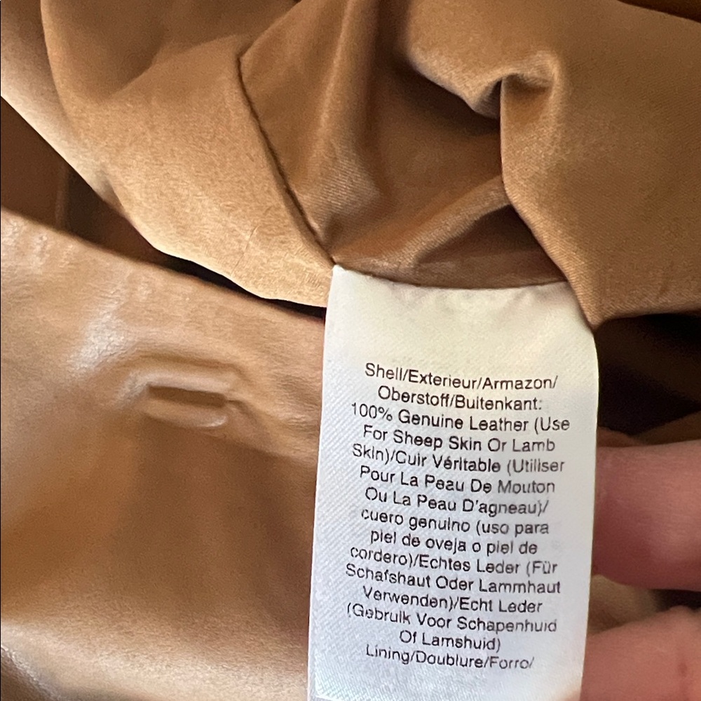 Donna Karan Brown Lambskin Skirt - Picture 4 of 10